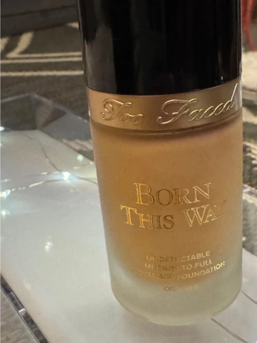 Too Faced Born This Way medium to full coverage light beige